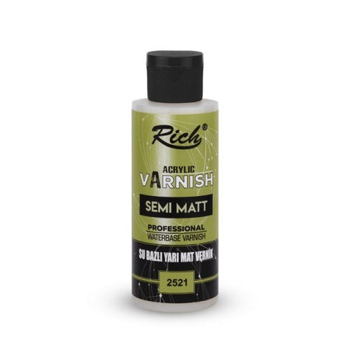 RİCH SU BAZLI YARI MAT VERNİK 120 ML- 2521