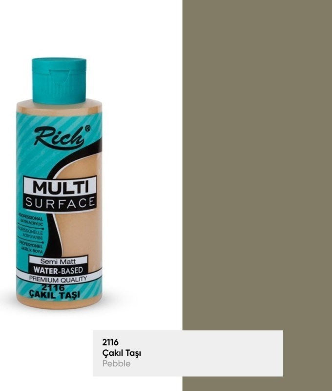 Rich Multısurface Akrilik Boya 2116 Çakıl Taşı  130 ml