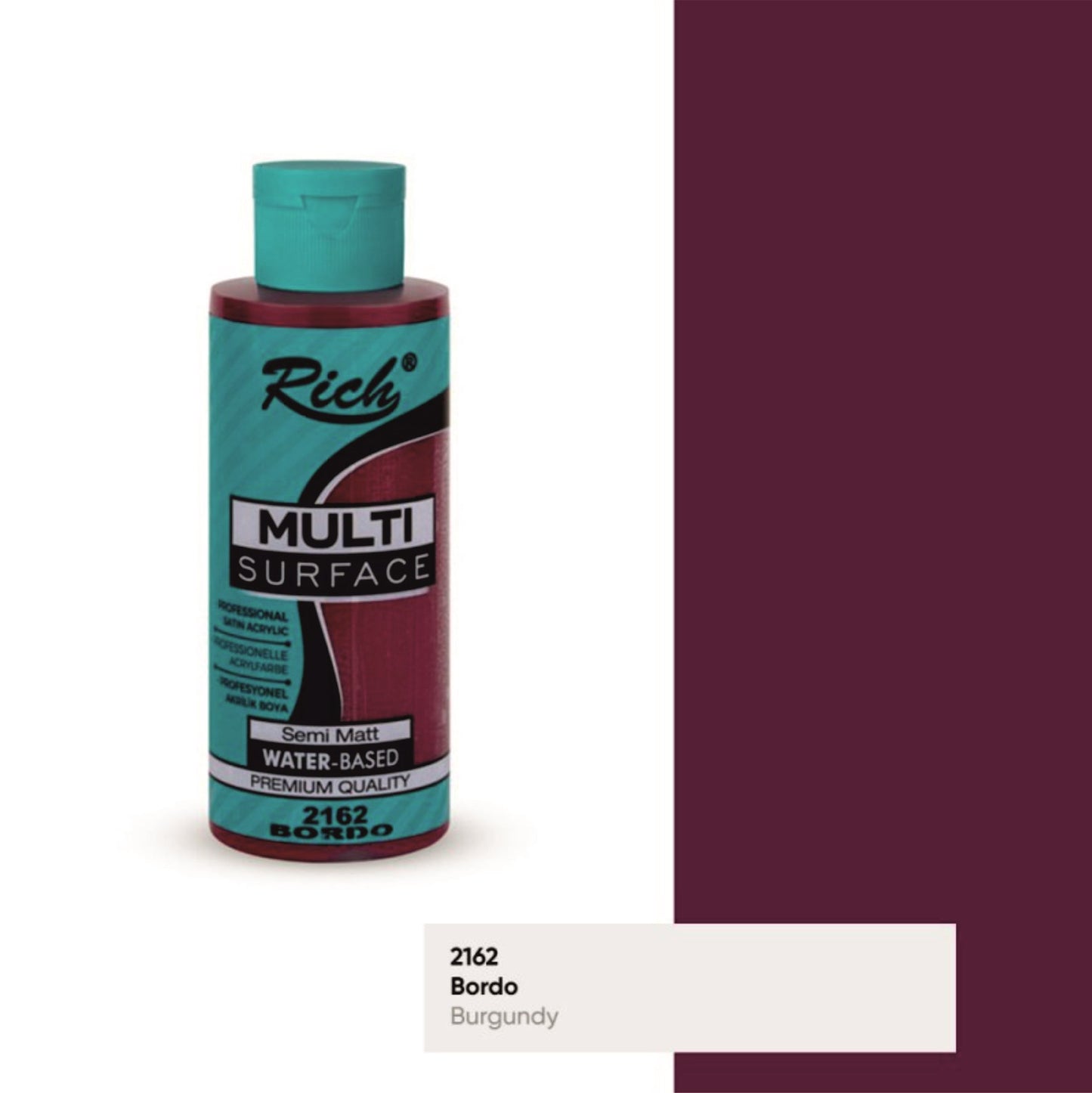 Rich Multisurface Akrilik Boya 2162 Bordo Multisurface 130 Ml