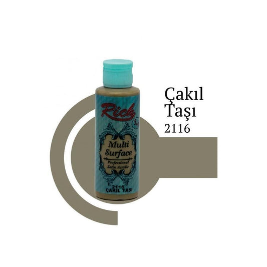 Rich Multısurface Akrilik Boya 2116 Çakıl Taşı , 130 ml