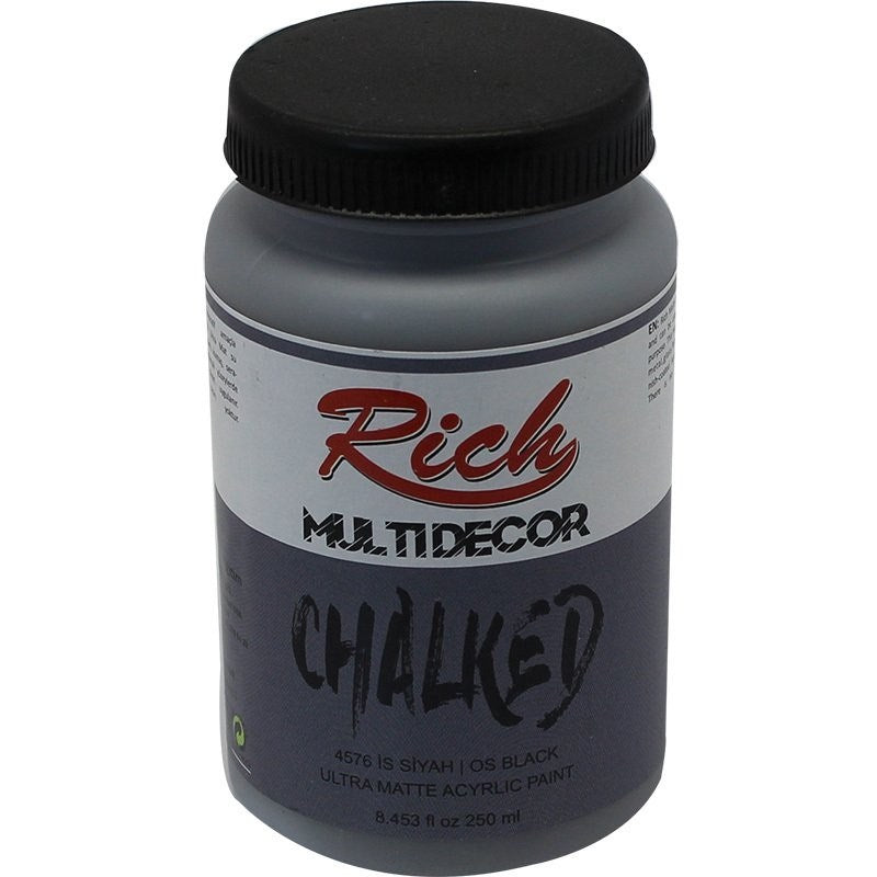 Rich Multi Decor Chalked Akrilik 4576_İssiyah_Osblackchalked 250ml