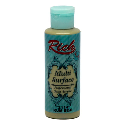 Rich Multisurface Akrilik Boya 2114 Kum Beji, 130 Ml