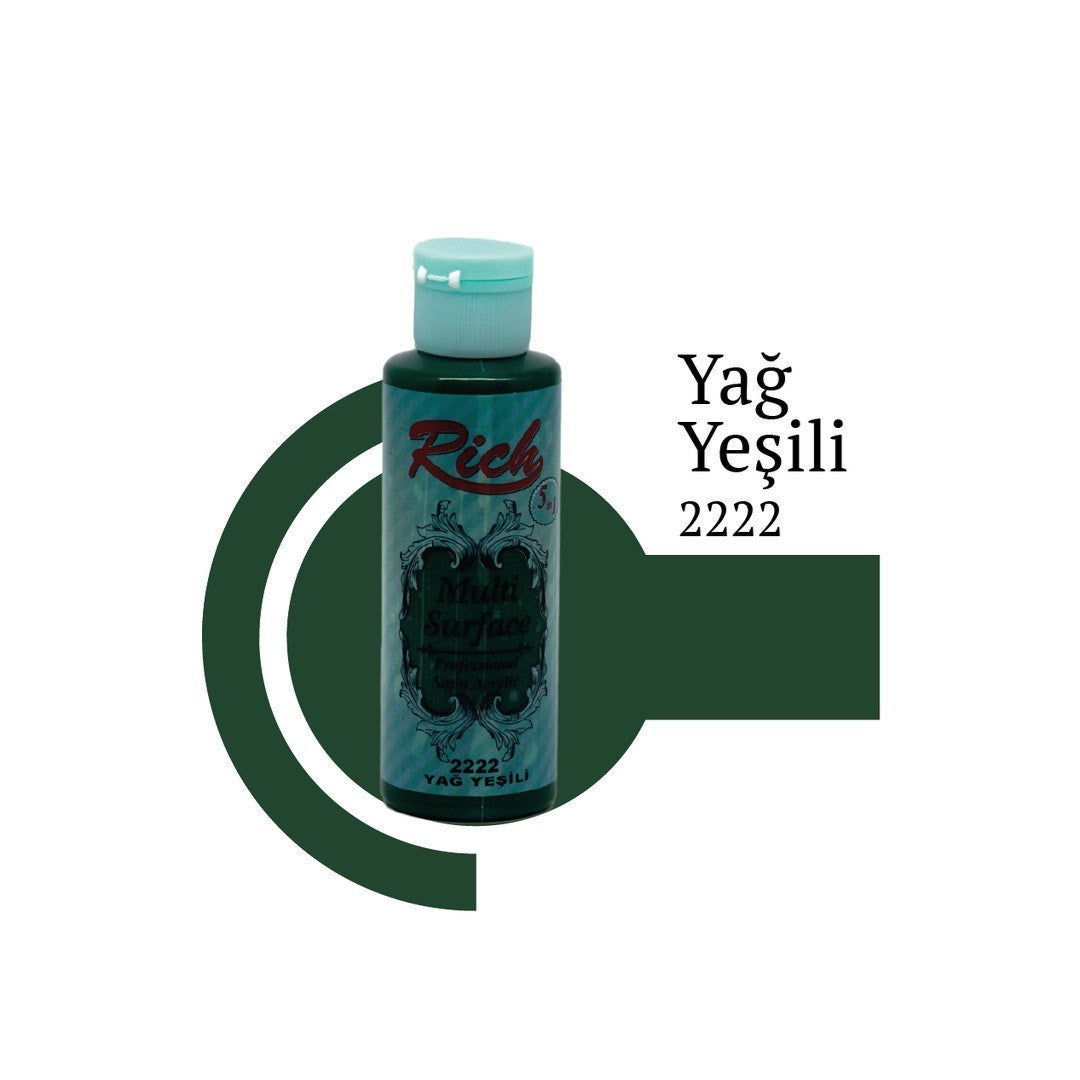 Rich Multısurface Akrilik Boya 2222 Yağ Yeşili 130 ml