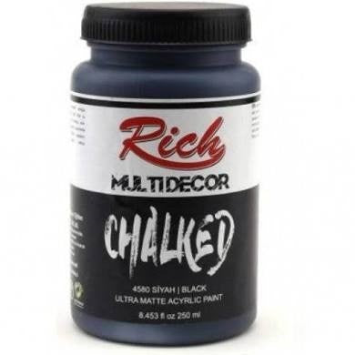 Rich Multi Decor Chalked Akrilik 4580  Siyah 250ml