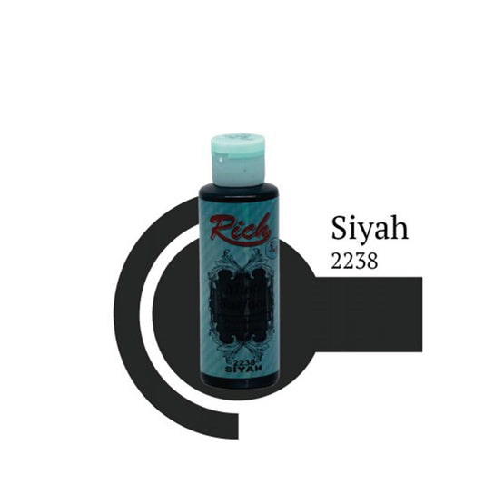 Rich Multısurface 2238 Siyah Akrilik  Boya 130 ml