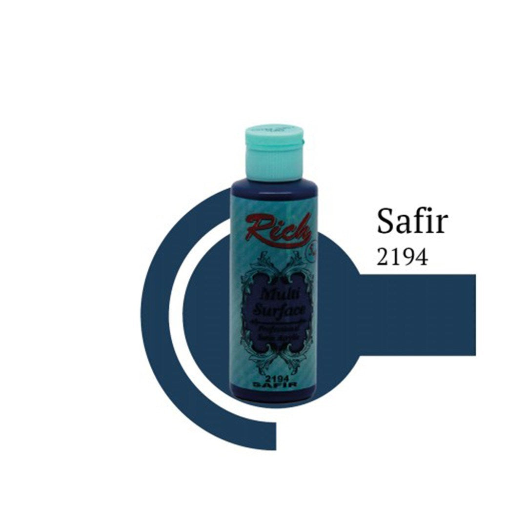 Rich Multisurface Akrilik Boya  2194 Safir, 130 ml