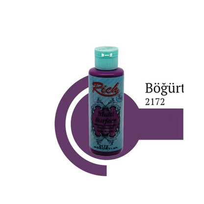 Rich Multisurface Akrilik Boya 2172 Böğürtlen 130 ml